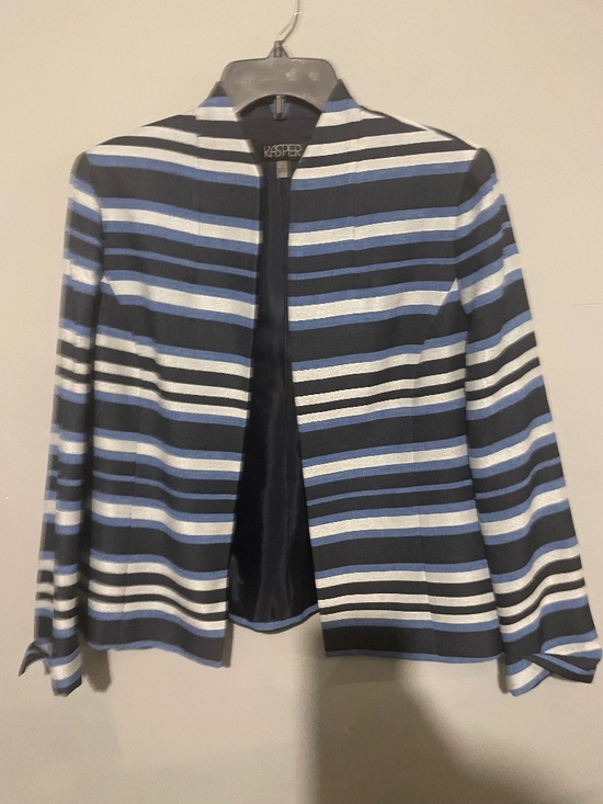 Kasper Jackets & Blazers - Kasper blue and white women’s size 10 jacket